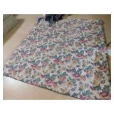 QUEEN SIZE BLANKET REVERSIBLE, BED SKIRT, FLAT