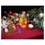 LARGE GROUP OF ARTIFICAL FLOWERS FOR ALL SEASONS