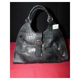 NEWMAN MARCUS BLACK LEATHER PURSE