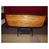 BEAUITFUL TABLE WITH TWO DROP SIDES AND SEWING