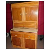 KITCHEN CABINET WITH PORCELAIN TABLE TOP WITH