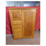 BEAUITFUL ARMOIRE, 56.5" H X 40" W X 18.5" D