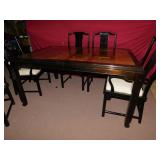 HENDRON DINNING ROOM TABLE VERY CLEAN WITH 6