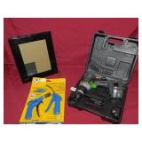 GENESIS 18V CORDLESS DRILL, 3PC AIR BLOW GUN KIT,