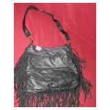 BLACK FRINGE PURSE