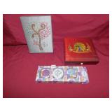 JEWELRY BOXES NEW AND CANDLES