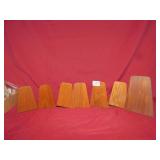 BOOK ENDS TEAK AND WALNUT