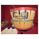 CHIP BASKET, 1 NEW TEFLON DEEP PAN, USED PANS,