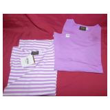 BOB MACKIE WEARABLE ART 2 X TOPS STRIPPED