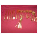 GOLD TONE SILVERWARE