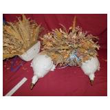 GEESE CERAMIC FLOWER WALL SCONCES