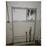 BAR CLAMP HOLDER WITH C-CLAMPS & SMALL BAR