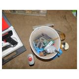 WELLER SOLDERING IRON,, ASSORTED DIAL COVERS, ETC