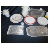 WENDELL AUGUST TRAYS, MEAT THERO. PLATES, MUGS