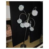 CHROME LIGHT FIXTURE 6 SILVER HEADS