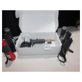 6 FLASHLIGHTS, AIR DRYER GUN