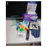 STERLING SAWBLADE BELTBUCKLE, LARGE WIRE MARKERS