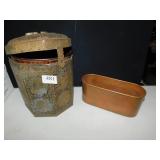 COPPER BASKET, METAL BASKET & HINGED TIN