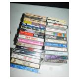 CASSETTES, BOX FULL, MEATLOAF, JUDY GARLAND,