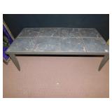 TILE TOP COFFEE TABLE, 16.5" H X 52" W X 26" D
