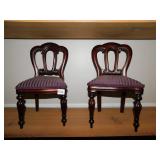 TWO REPRODUCTION DOLL CHAIRS VICTORIAN STYLE