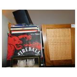 WOOD WASTE CAN, WRAPPING PAPER, MAGAZINE HOLDER,