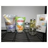 MIKASA THERMOS, TWO CANISTER JARS, DYSON ZORB