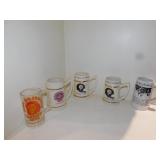 STEINS SUPER BOWL 8, POST GAZETTE MUG, HALL FAME