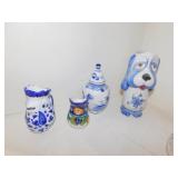 ITALY AND BLUE DELFT PIECES