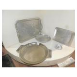 HAND FORGED RODNEY KENT TRAY, WENDEL AUGUST