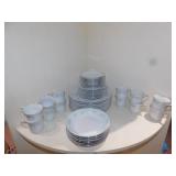 CHINA SERVICE FOR 8 - W/ 6 BOWLS