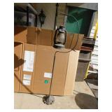 DEITZ LANTERN WITH STAND GLASS BROKEN