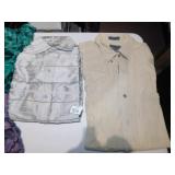 SILK SHIRT LAKSHMI STORES SZ. LARGE & CHAPS 16