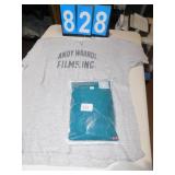 LARGE ANDY WARHOL FILMS T SHIRT & XL NEW T-SHIRT