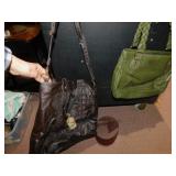 LEATHER BAG AND CONVERSE BAG