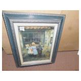 FRAMED LITHO BY ROBERT HUTCHISON, CHILDREN