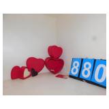 WREATH AND NESTING HEARTS 3 PC. SET