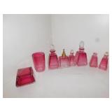 CRANBERRY DRESSER SET