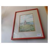 FRAMED WATERCOLOR PAINTING