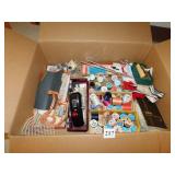 SEWING ITEMS, WHITE SEWING MACHINE PARTS, ETC