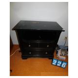 END TABLE, BLACK, SOME PEELING OF PAINT, 2