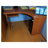 CORNER DESK, CONTENTS NOT INCLUDED