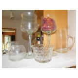 VASES, FOSTORIA BOWL,