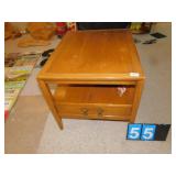 DREXEL SIDE TABLE SINGLE DRAWER 22"W SOME MARKS