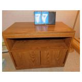 SAUDER TV STAND TWO DOOR AND UNASSEMBLED CABINET