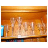 OPALESCENT GLASSES,  PAIR OF WATERFORD LONG STEM