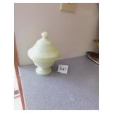 COVERED CUSTARD LIGHT CANDY DISH DEGENHART