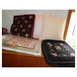 NEEDLEPOINT PILLOW COVERS, BLESS US LORD SAMPLE,
