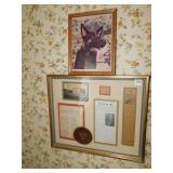 DOG PICTURE, HOWARD RANDALL MEMORABILIA, 21" X
