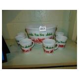 PUNCH BOWL, TOM & JERRY EGG NOG DESIGN